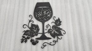 Wine glass and vines